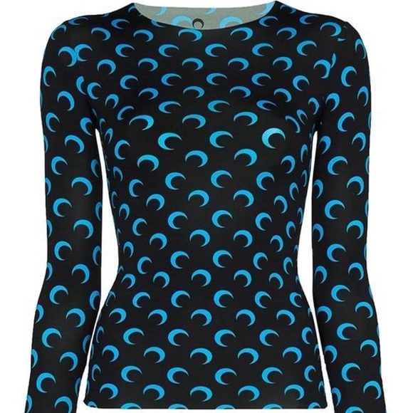 Marine Serre Second Skin Moon Top in blue moon - Picture 1 of 4